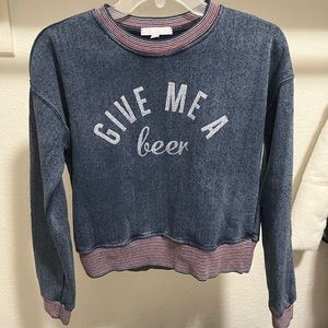 Navy “give me a beer” sweatshirt